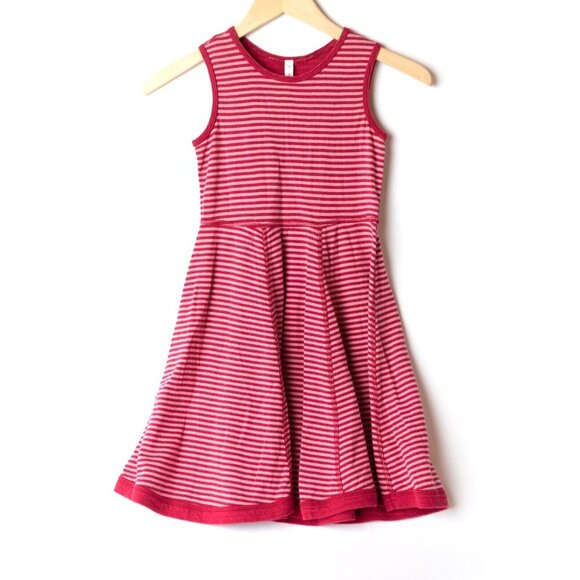 Hanna Andersson Other - Hanna Anderson Girls Dress Sleeveless Striped Sundress Pink Red Size 8-9 EU 130